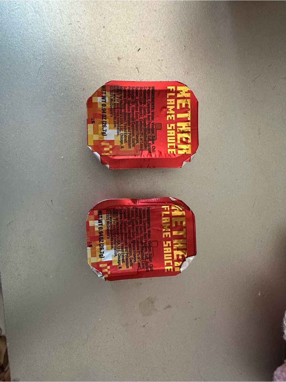 McDonald's nether flame sauce Minecraft collab